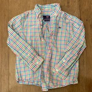 Vineyard Vines plaid button down shirt